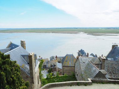 Fransa'nın Saint-Michel Mont'u. Gezginler bir kez görmek istiyorum.