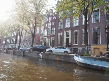 Amsterdam, Hollanda'nın güzel eski şehir