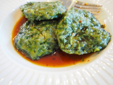 Thaila popüler buğulanmış frenk soğanı Çin gıda köfte