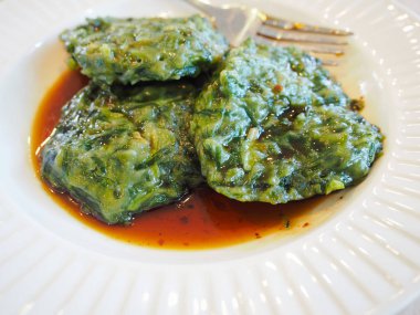 Thaila popüler buğulanmış frenk soğanı Çin gıda köfte