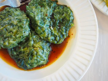 Thaila popüler buğulanmış frenk soğanı Çin gıda köfte