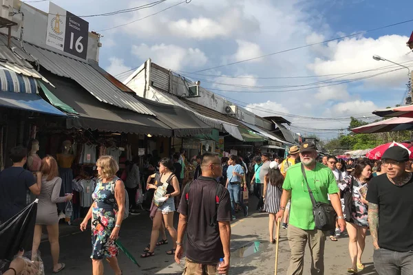 Bangkok Tajlandia Października 2018 Jatujak Weekend Rynku Popularnym Ośrodkiem Turystycznym — Zdjęcie stockowe