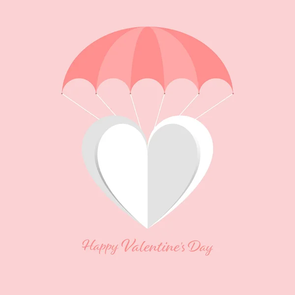 Felice Giorno San Valentino Auguri Card Design Sfondo Illustrazione Vettoriale — Vettoriale Stock