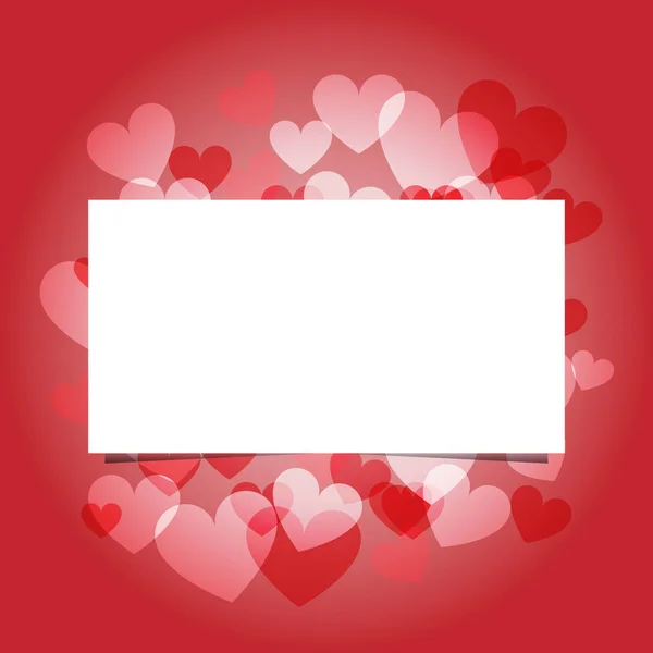 Happy Valentines Day Greetings Card Design Background Vector Illustration — Stock Vector