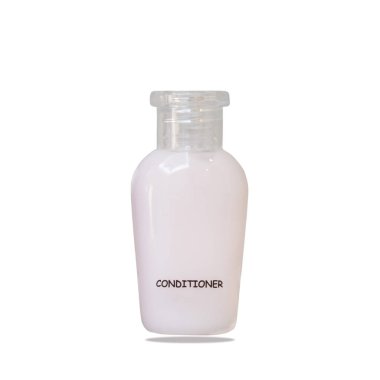 Kremi banyo beyaz arka plan üzerinde izole küçük bir şişe.