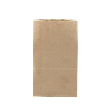 Beyaz arka plan üzerinde izole kağıt çanta.