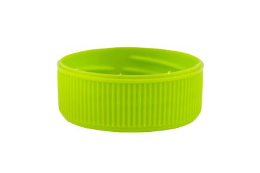 Beyaz arka plan üzerinde izole plastik şişe kapağı