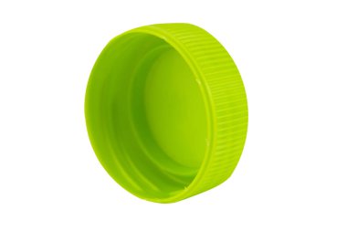 Beyaz arka plan üzerinde izole plastik şişe kapağı