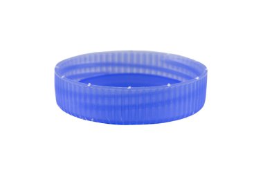 Beyaz arka plan üzerinde izole plastik şişe kapağı