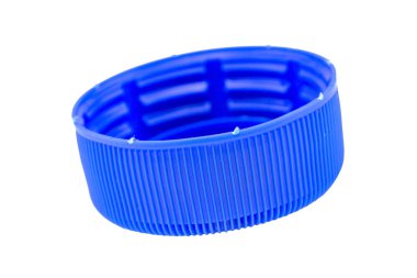 Beyaz arka plan üzerinde izole plastik şişe kapağı