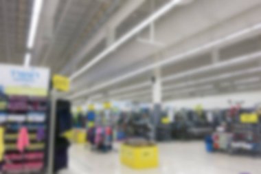 Alışveriş merkezinin bulanık görüntüsü