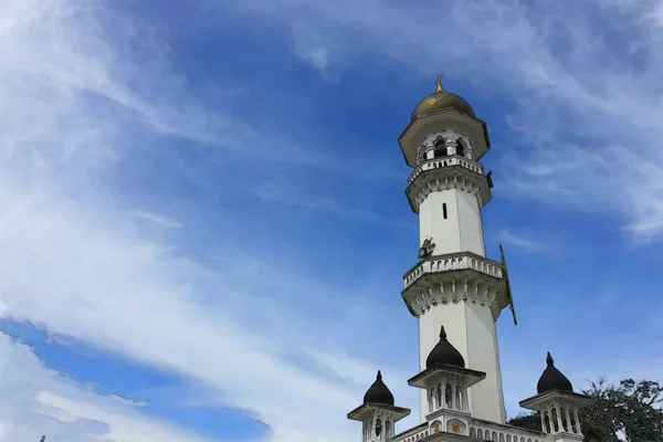 Acquerello Moschea Con Cielo Blu — Foto Stock