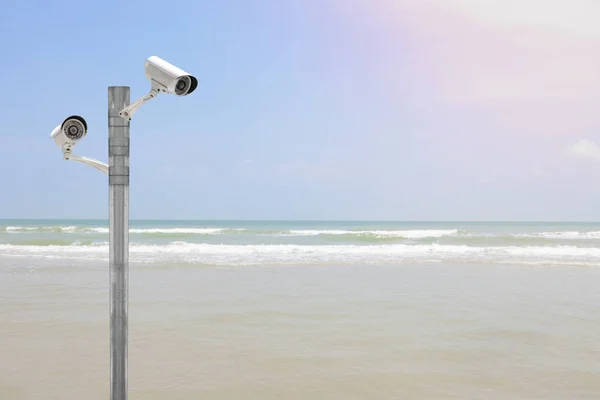 CCTV sistemi güvenlik tropikal deniz ve plaj ile