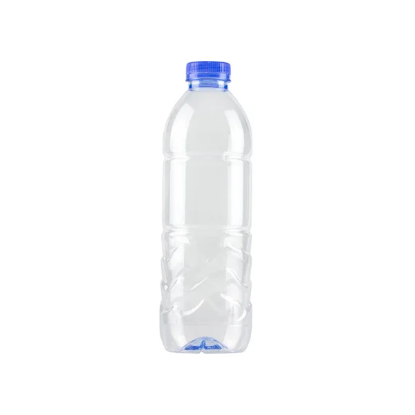 Beyaz arka plan üzerinde izole geri dönüşüm plastik şişe.