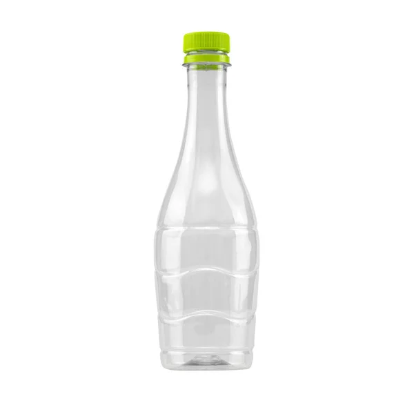 Butelki Tworzyw Sztucznych Recyklingu Izolowana Białym Tle — Zdjęcie stockowe