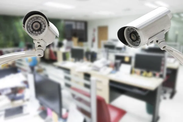 Cctv Kamera Güvenlik Ofis Binası Içinde Çalışma — Stok fotoğraf