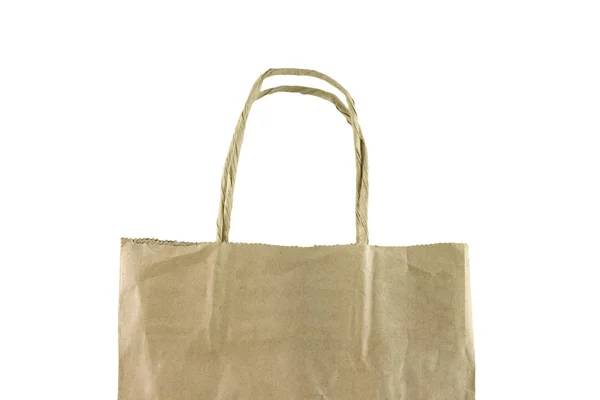 Bag Paper Isolated White Background — Stock Photo, Image