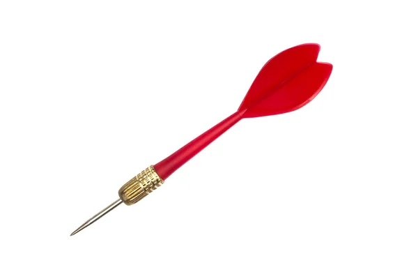 Freccia Dardo Rosso Isolato Sfondo Bianco — Foto Stock