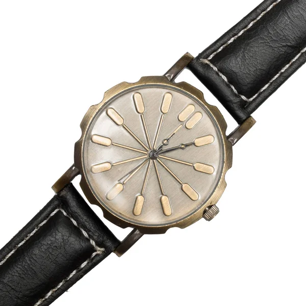 Armbanduhr Nahaufnahme Isoliert Auf Weißem Hintergrund — Stockfoto