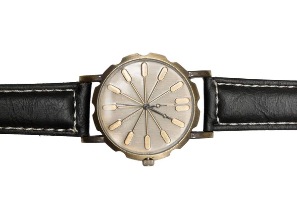 Armbanduhr Nahaufnahme Isoliert Auf Weißem Hintergrund — Stockfoto