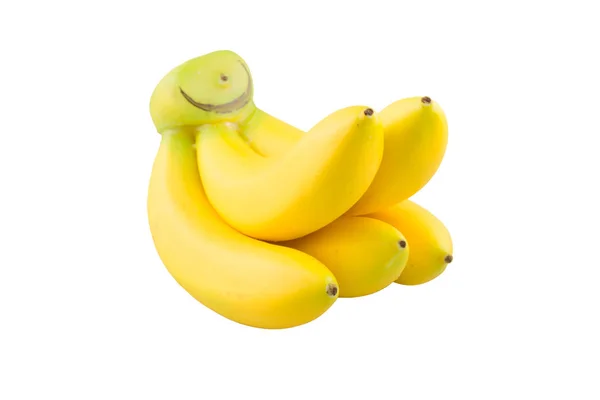 Banan Izolowany Białym Tle — Zdjęcie stockowe