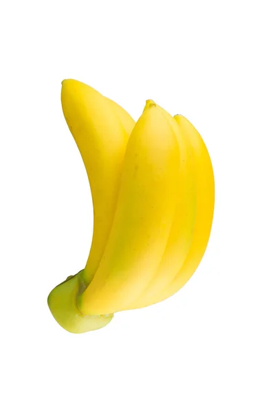 Banana sobre fundo branco. — Fotografia de Stock