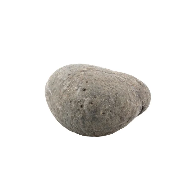 Stapel pebble geïsoleerd op witte achtergrond. — Stockfoto