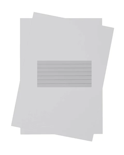 Fehér papír üres, fehér háttér. — Stock Fotó