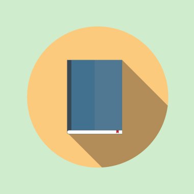 Kitap simgesi tasarım-vektör illüstrasyon.