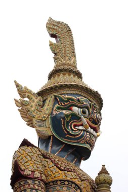 Wat Phra Kaew'de Yeşil Şeytan Koruyucusu