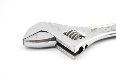 Ayarlanabilir anahtar beyaz arkaplanda izole edildi 