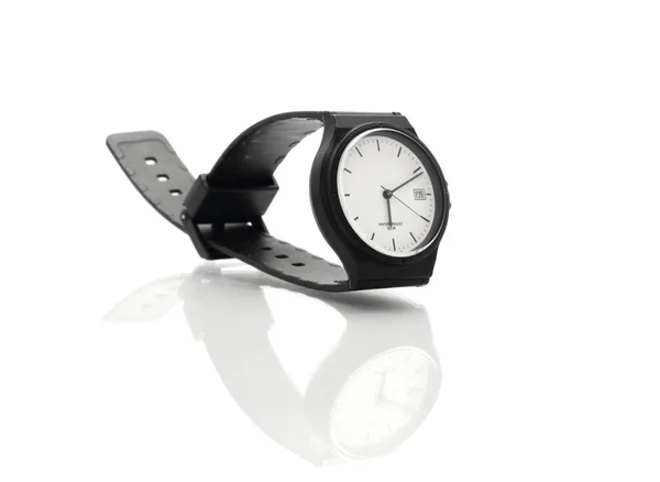 Beyaz izole kol saati — Stok fotoğraf