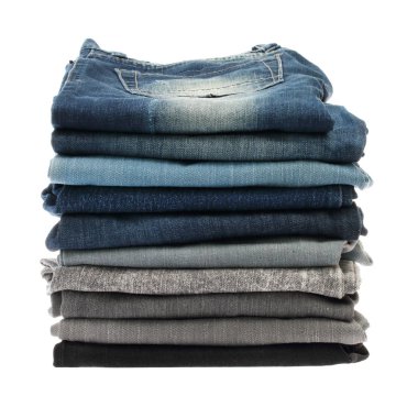 Kot pantolon birçok yığınları