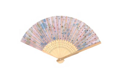 Antika Fan Japon Beyaz arka plan üzerinde Katlama 