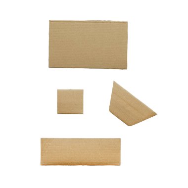 Beyaz arka plan üzerinde izole ambalaj yönetim kurulu