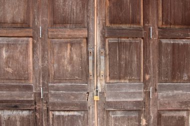 eski ahşap katlanır kapı.