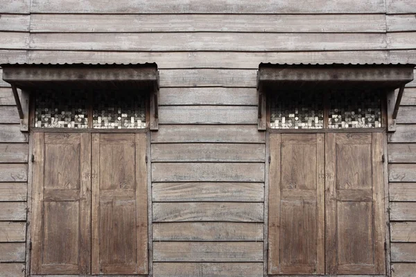 Window and wooden wall — Stock Photo, Image