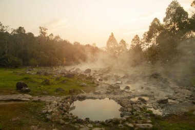 Chae son nation park, Lampang Tayland Hot Springs