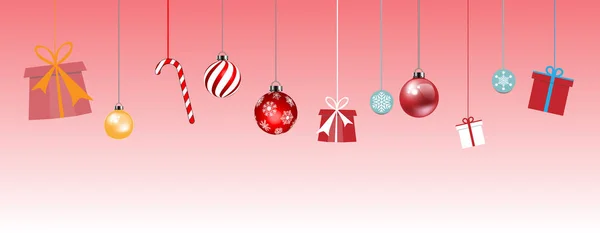 Kerstmis achtergrond voor decoratie, vectorillustratie — Stockvector