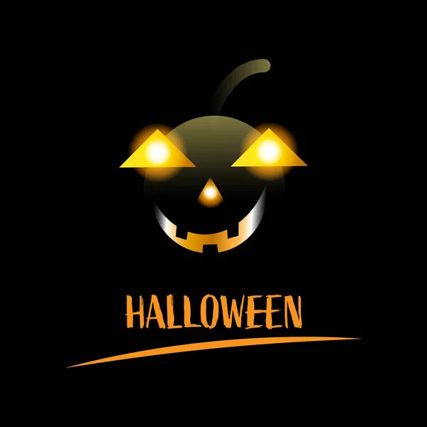 Happy Halloween Tekst Banner Dyni Plakat Kaligrafii Wakacje Kartki Okolicznościowe — Wektor stockowy