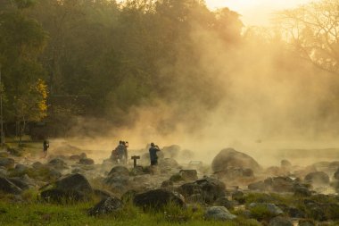 Chae Son Ulus Parkı, Lampang Tayland 'daki Kaplıcalarda Doğal Maden Suyu. 