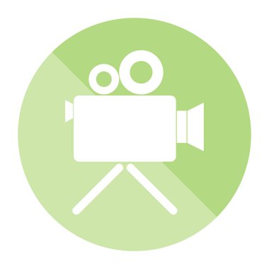 sinema kamera simgesi. vektör çizim.