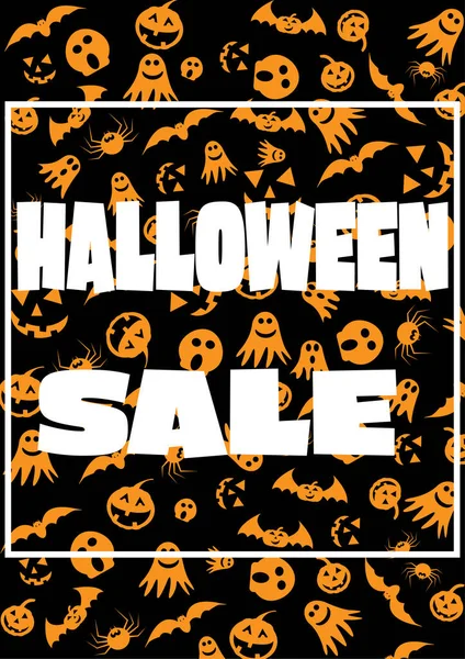 Bannière d'offre spéciale de vente d'Halloween pour le magasinage de vacances, conception de modèle de promotion. Illustration vectorielle . — Image vectorielle