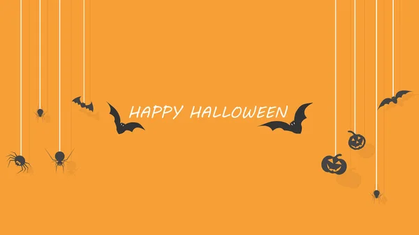 Fröhliche Halloween-Party Einladung, Urlaub Kalligraphie Poster, Grußkarte, Party-Einladung, Vektorillustration. — Stockvektor