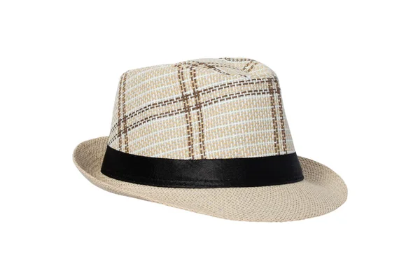 Straw Hat Isolated White Background Clipping Paths — Stock Photo, Image