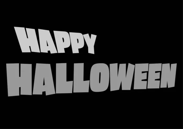 Happy Halloween Baner Tekstowy Holiday Kaligrafia Plakat Kartka Okolicznościowa Zaproszenie — Wektor stockowy