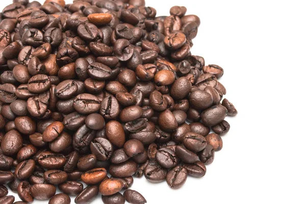 Closeup Coffee Bean White Background — Stock Photo, Image