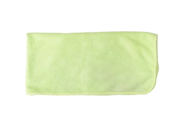 Asciugamano Corpo Verde Isolato Sfondo Bianco — Foto Stock