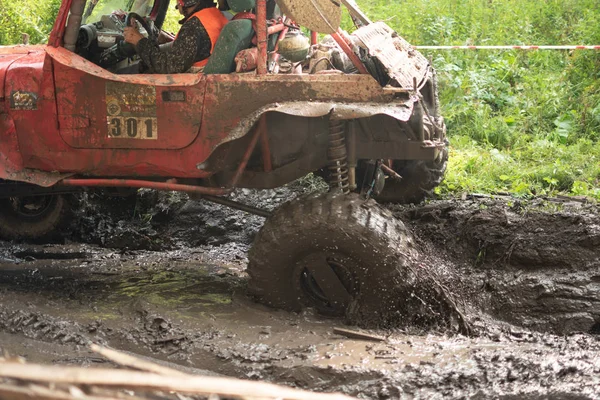 Offroad Wettbewerbe Sommer Dreck — Stockfoto