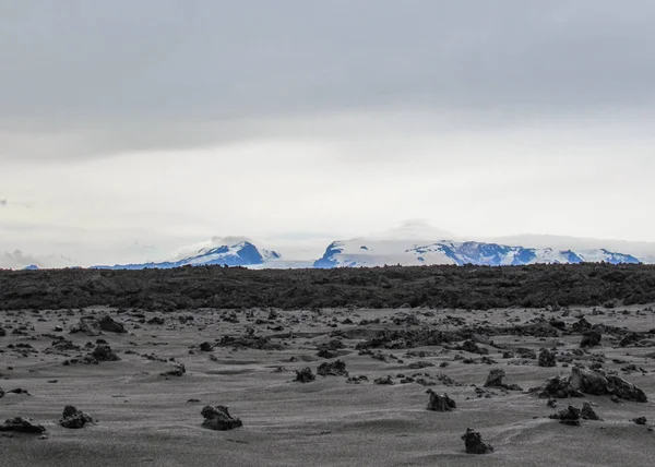 Holuhraun Pola Lawy Położony Pobliżu Wulkanu Askja Wyżyny Centralne Islandii — Zdjęcie stockowe